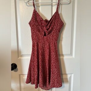 SHEIN Red Floral Dress